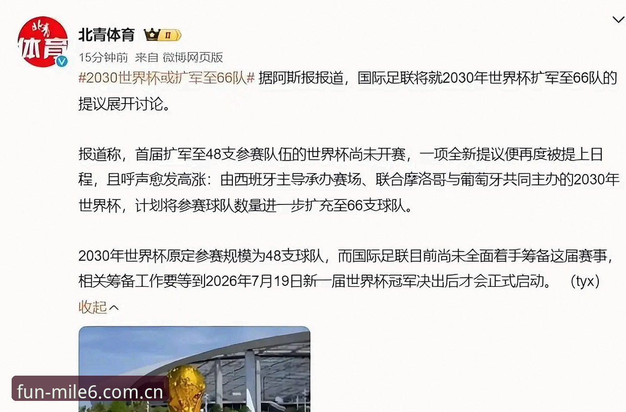 2030世界杯扩军到66队？中国男足参赛的必备知识解读